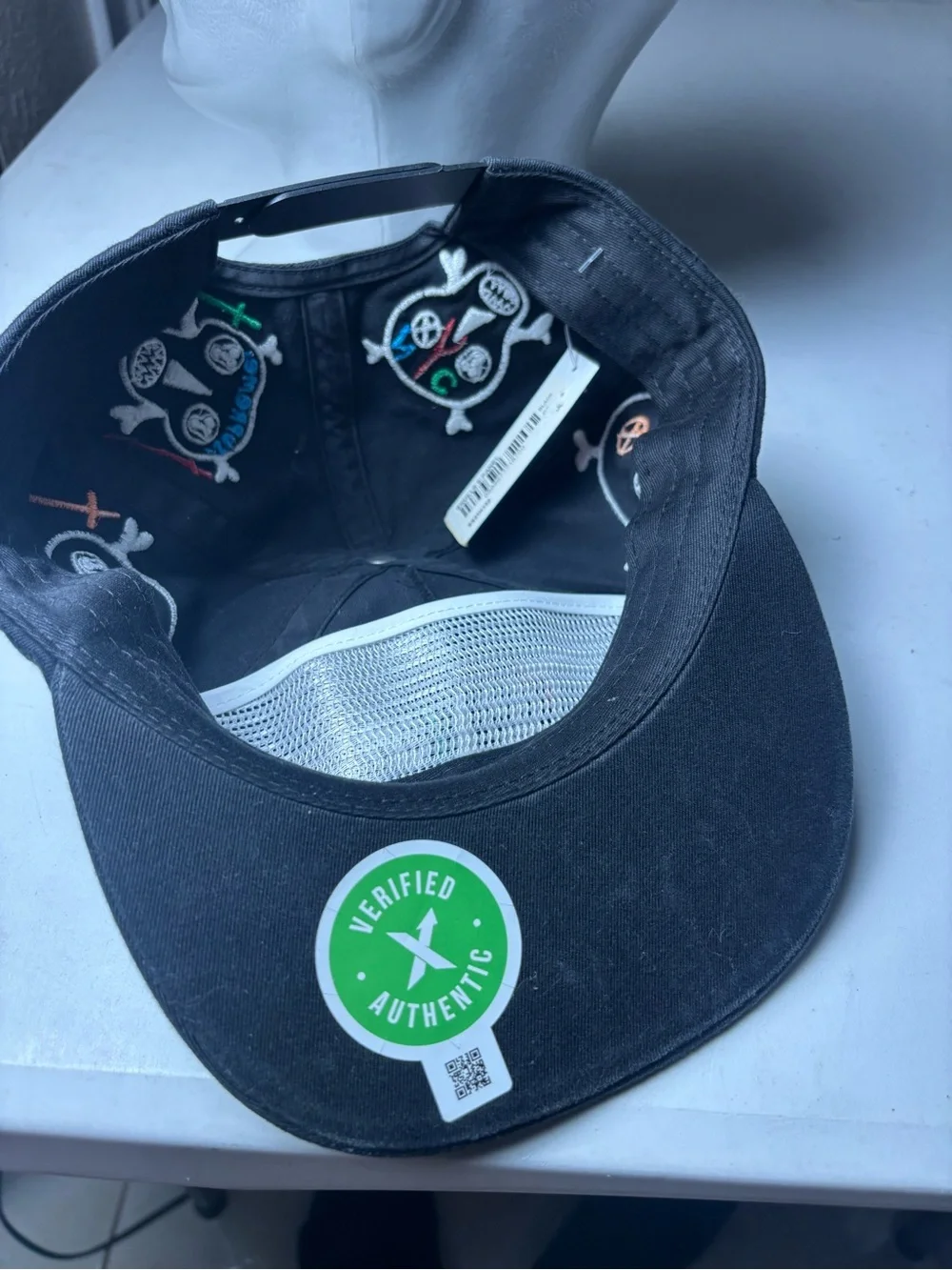 New Supreme Supreme × Clayton Patterson Skulls 5 Panel OS Black SS21